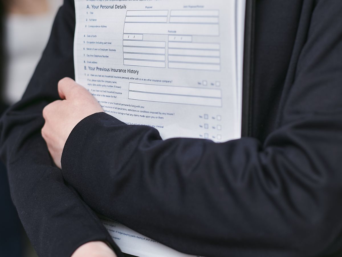 An agent building trust with a family